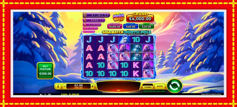 Slot machine Giga Match North Pole with access to free game online, picture 1