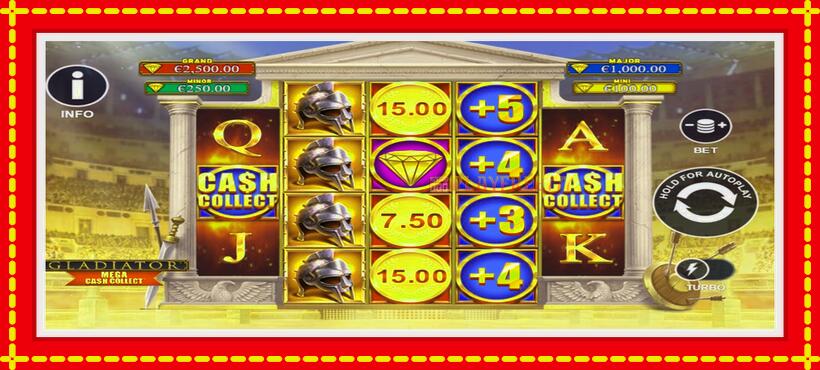 Slot machine Gladiator: Mega Cash Collect with access to free game online, picture 2