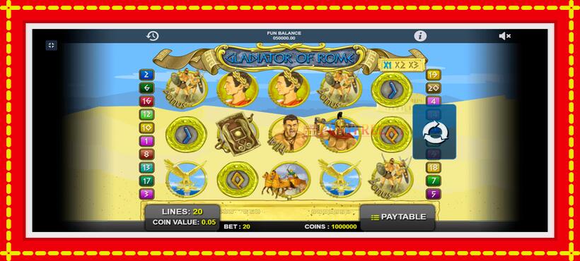 Slot machine Gladiator of Rome with access to free game online, picture 1