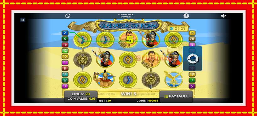 Slot machine Gladiator of Rome with access to free game online, picture 2