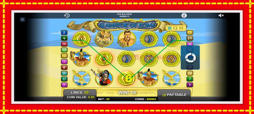 Slot machine Gladiator of Rome with access to free game online, picture 3