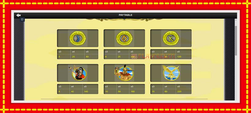 Slot machine Gladiator of Rome with access to free game online, picture 6