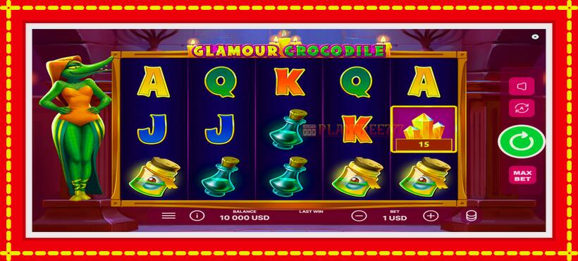 Slot machine Glamour Crocodile with access to free game online, picture 1