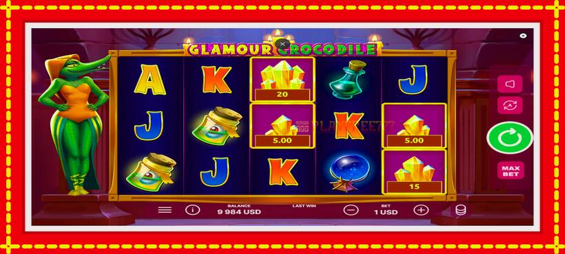 Slot machine Glamour Crocodile with access to free game online, picture 2