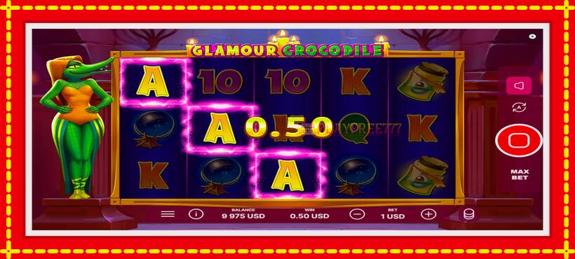 Slot machine Glamour Crocodile with access to free game online, picture 3