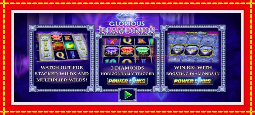 Slot machine Glorious Diamonds with access to free game online, picture 1