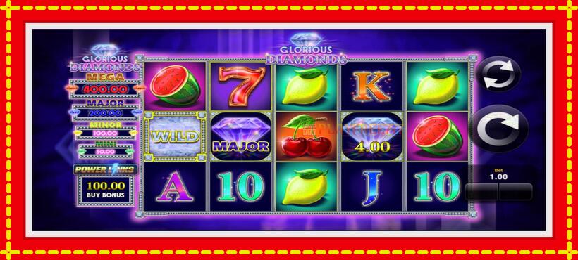 Slot machine Glorious Diamonds with access to free game online, picture 2