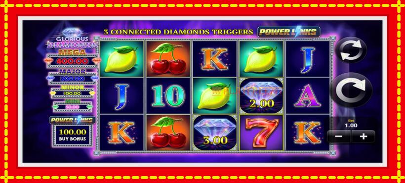 Slot machine Glorious Diamonds with access to free game online, picture 3