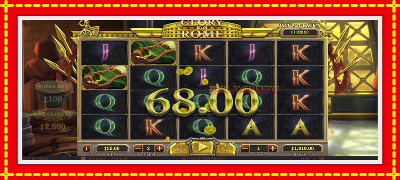 Slot machine Glory of Rome with access to free game online, picture 3