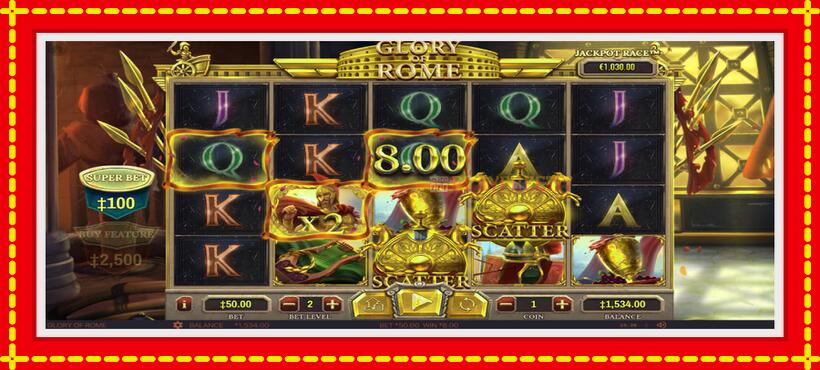 Slot machine Glory of Rome with access to free game online, picture 4