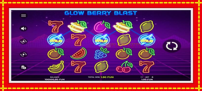 Slot machine Glow Berry Blast with access to free game online, picture 2