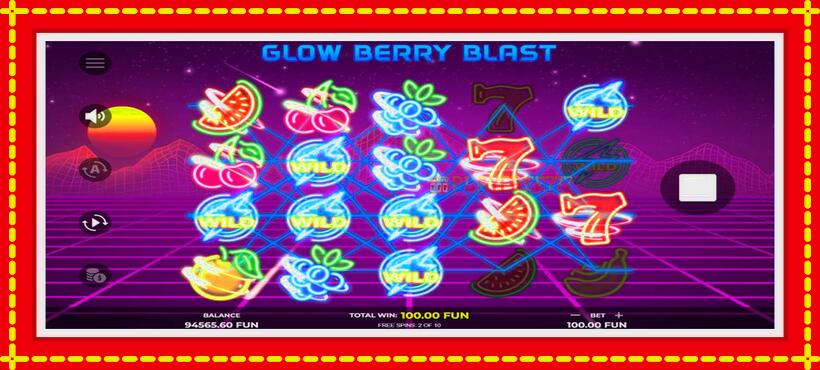 Slot machine Glow Berry Blast with access to free game online, picture 4