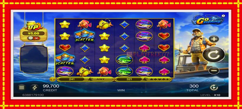 Slot machine Go Fishing with access to free game online, picture 2