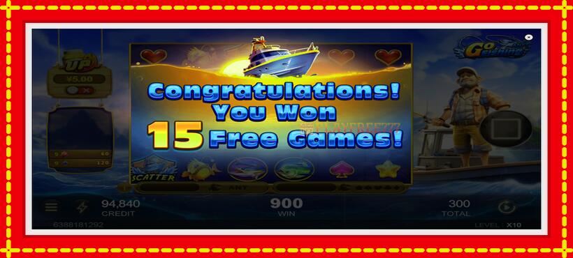 Slot machine Go Fishing with access to free game online, picture 4