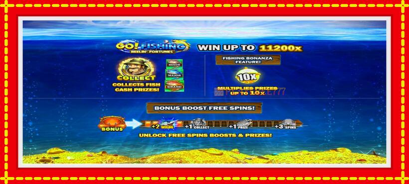 Slot machine Go! Fishing: Reelin Fortunes with access to free game online, picture 1