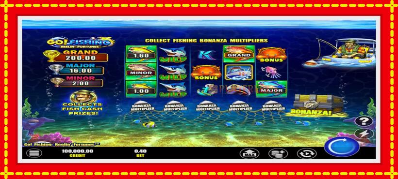 Slot machine Go! Fishing: Reelin Fortunes with access to free game online, picture 2