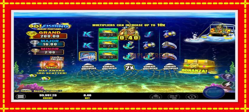 Slot machine Go! Fishing: Reelin Fortunes with access to free game online, picture 3