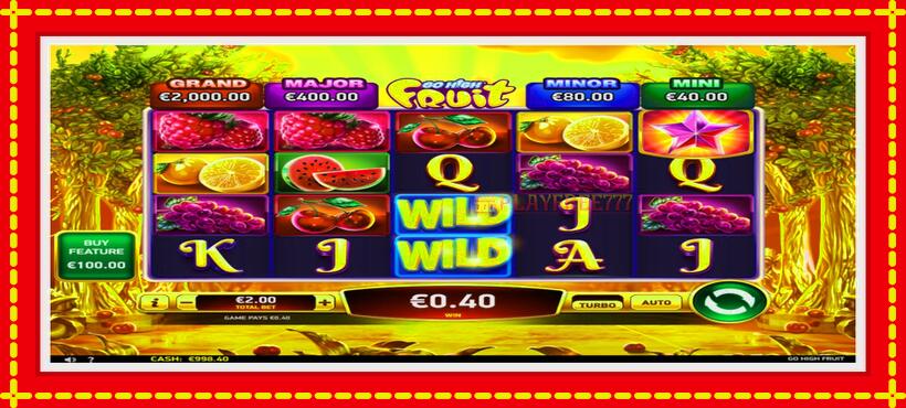 Slot machine Go High Fruit with access to free game online, picture 3