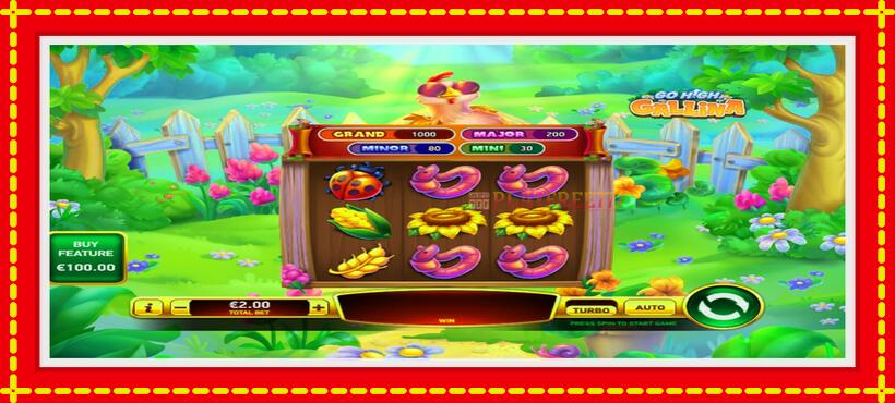 Slot machine Go High Gallina with access to free game online, picture 1