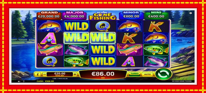 Slot machine Go High Gone Fishing with access to free game online, picture 2