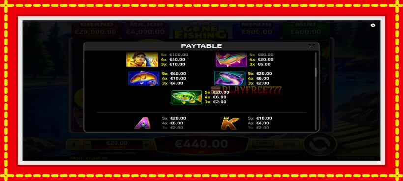 Slot machine Go High Gone Fishing with access to free game online, picture 6