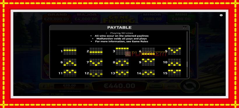 Slot machine Go High Gone Fishing with access to free game online, picture 7