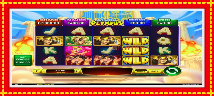 Slot machine Go High Olympus with access to free game online, picture 2