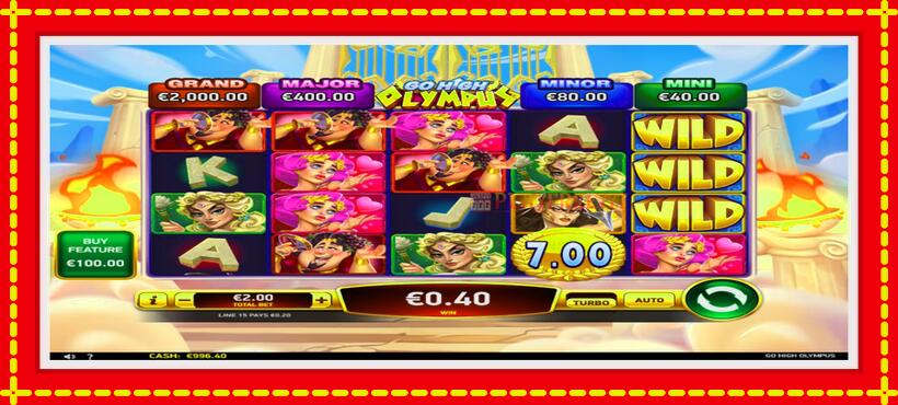 Slot machine Go High Olympus with access to free game online, picture 3