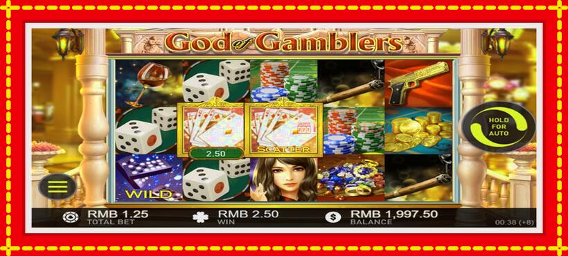 Slot machine God of Gamblers with access to free game online, picture 2