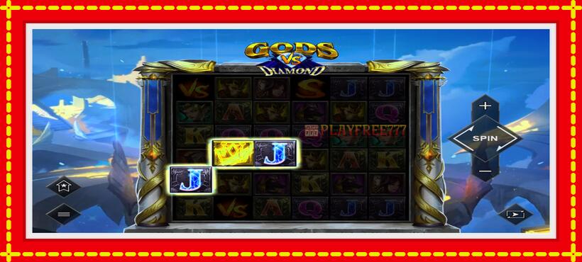 Slot machine Gods VS Diamond with access to free game online, picture 4