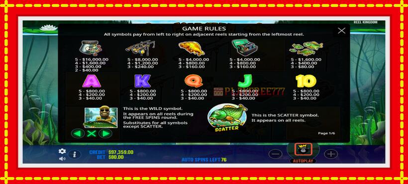 Slot machine Gold Carp Bonanza with access to free game online, picture 5