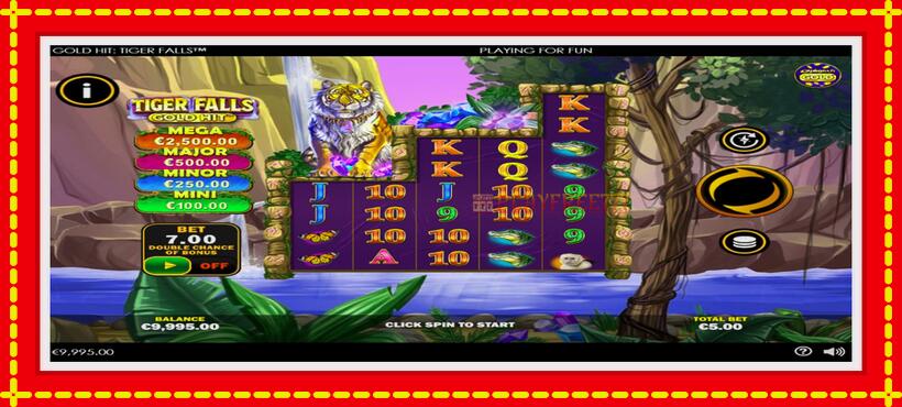 Slot machine Gold Hit: Tiger Falls with access to free game online, picture 2