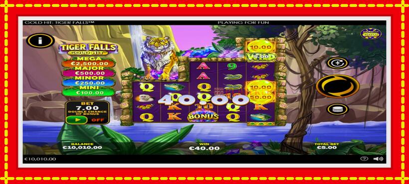 Slot machine Gold Hit: Tiger Falls with access to free game online, picture 3