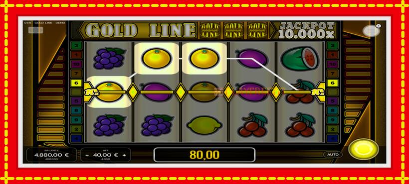 Slot machine Gold Line with access to free game online, picture 3