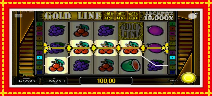 Slot machine Gold Line with access to free game online, picture 4