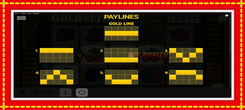 Slot machine Gold Line with access to free game online, picture 7