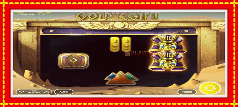 Slot machine Gold of Egypt with access to free game online, picture 3