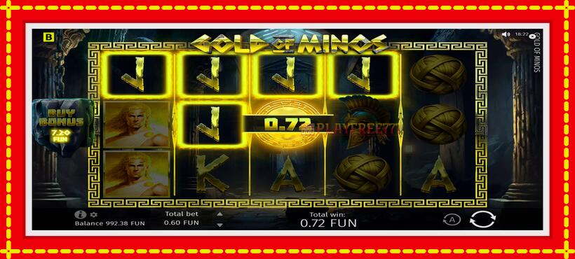 Slot machine Gold of Minos with access to free game online, picture 3