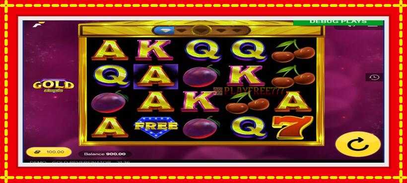 Slot machine Gold Reversinator with access to free game online, picture 2