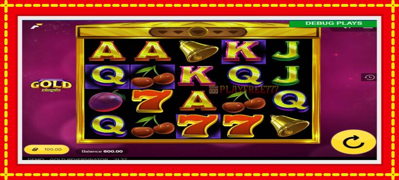 Slot machine Gold Reversinator with access to free game online, picture 3