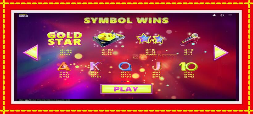 Slot machine Gold Star with access to free game online, picture 5