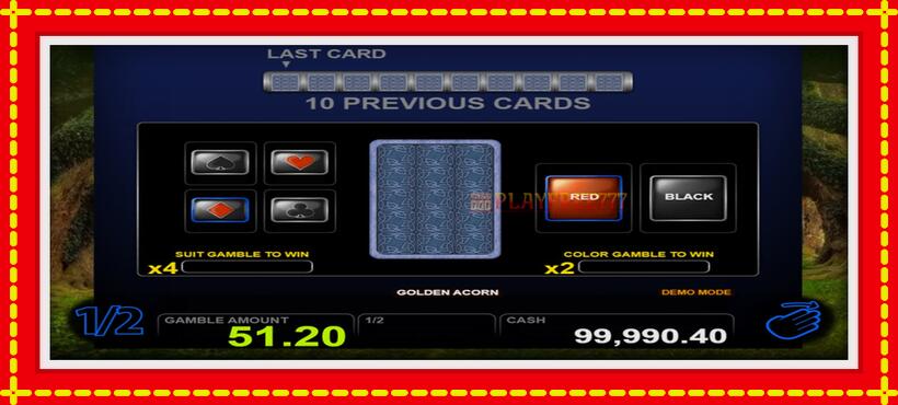 Slot machine Golden Acorn with access to free game online, picture 3