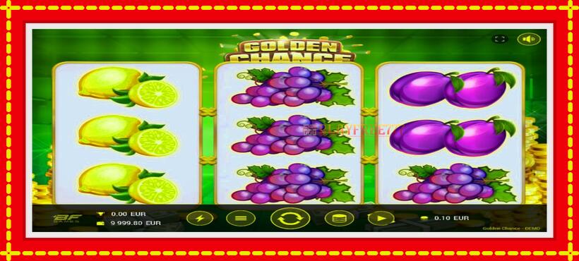 Slot machine Golden Chance with access to free game online, picture 1