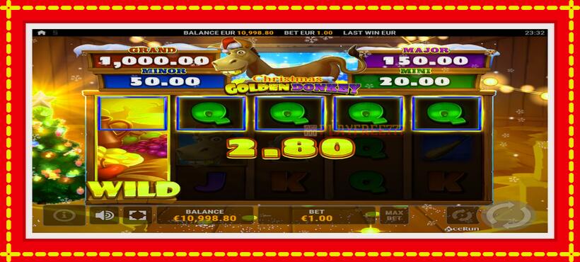 Slot machine Golden Donkey Christmas with access to free game online, picture 3