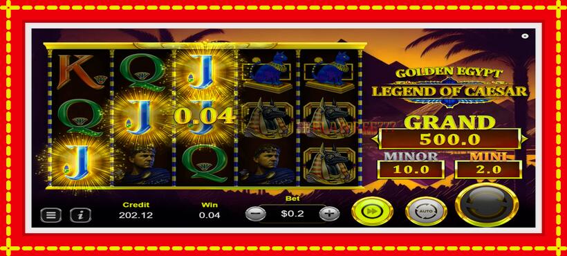 Slot machine Golden Egypt Legend of Caesar with access to free game online, picture 5