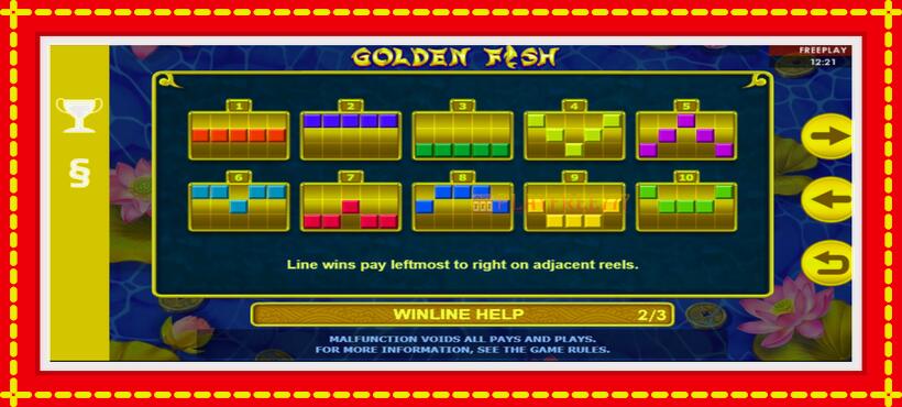 Slot machine Golden Fish with access to free game online, picture 6