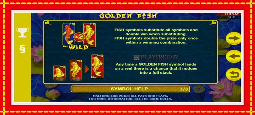 Slot machine Golden Fish with access to free game online, picture 7