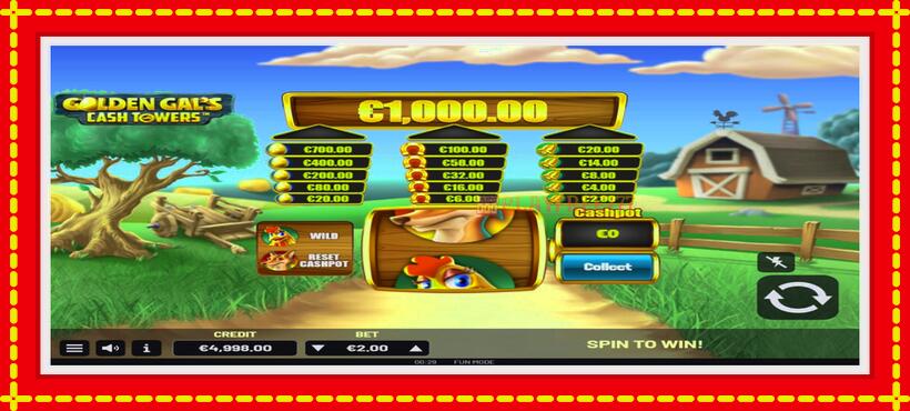 Slot machine Golden Gal’s Cash Tower with access to free game online, picture 2