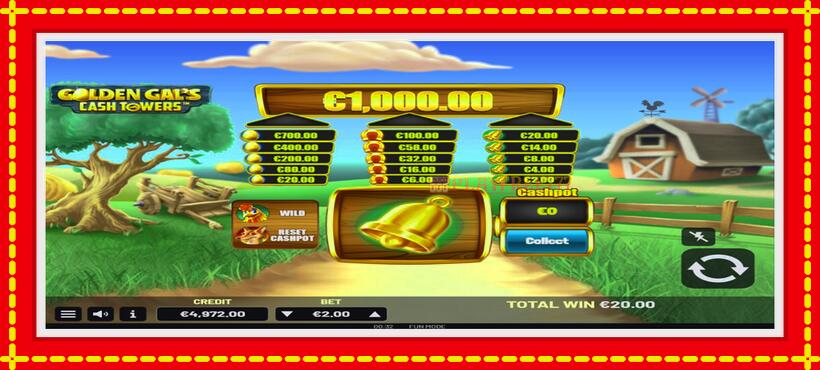 Slot machine Golden Gal’s Cash Tower with access to free game online, picture 3