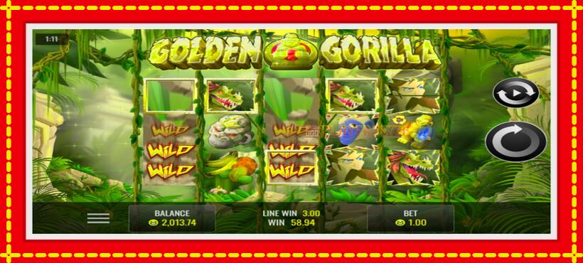 Slot machine Golden Gorilla with access to free game online, picture 2